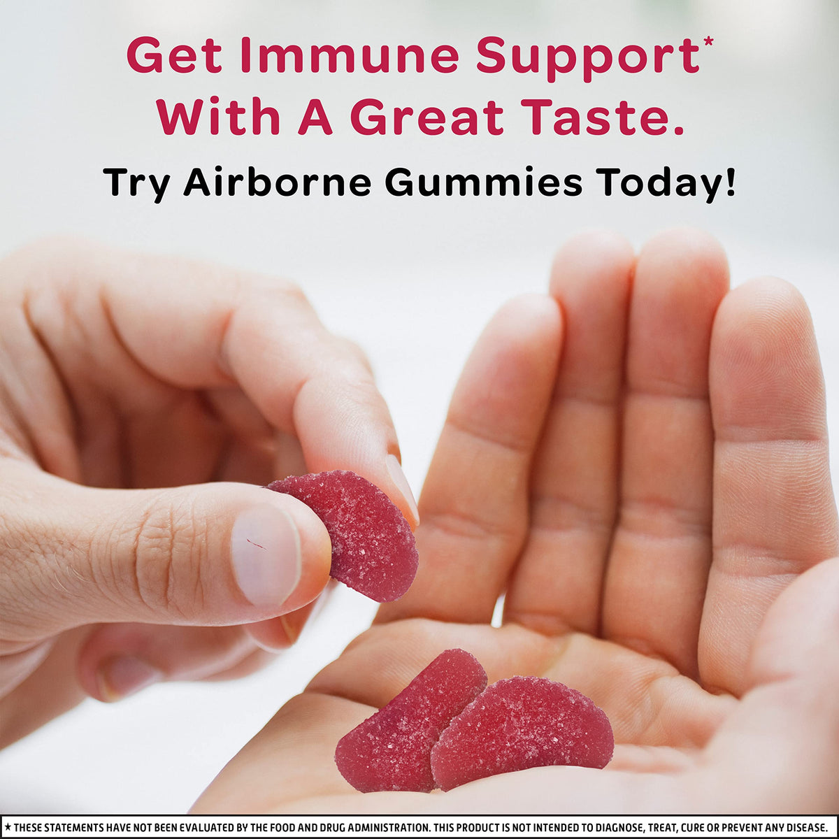 Airborne 750mg Vitamin C Gummies for Adults, Immune Support Supplement with Powerful Antioxidants Vitamins A C & E - 63