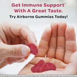 Airborne 750mg Vitamin C Gummies for Adults, Immune Support Supplement with Powerful Antioxidants Vitamins A C & E - 63