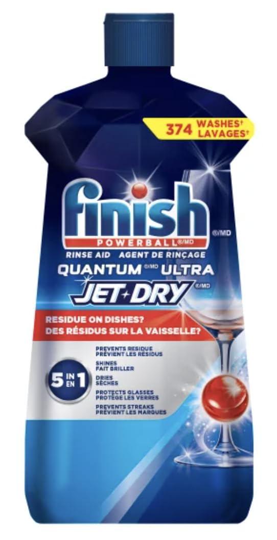 Finish Quantum Ultra Jet Dry Rinse Aid, 374 Washes, 1.12 L