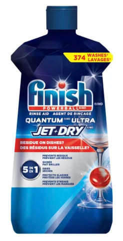 Finish Quantum Ultra Jet Dry Rinse Aid, 374 Washes, 1.12 L