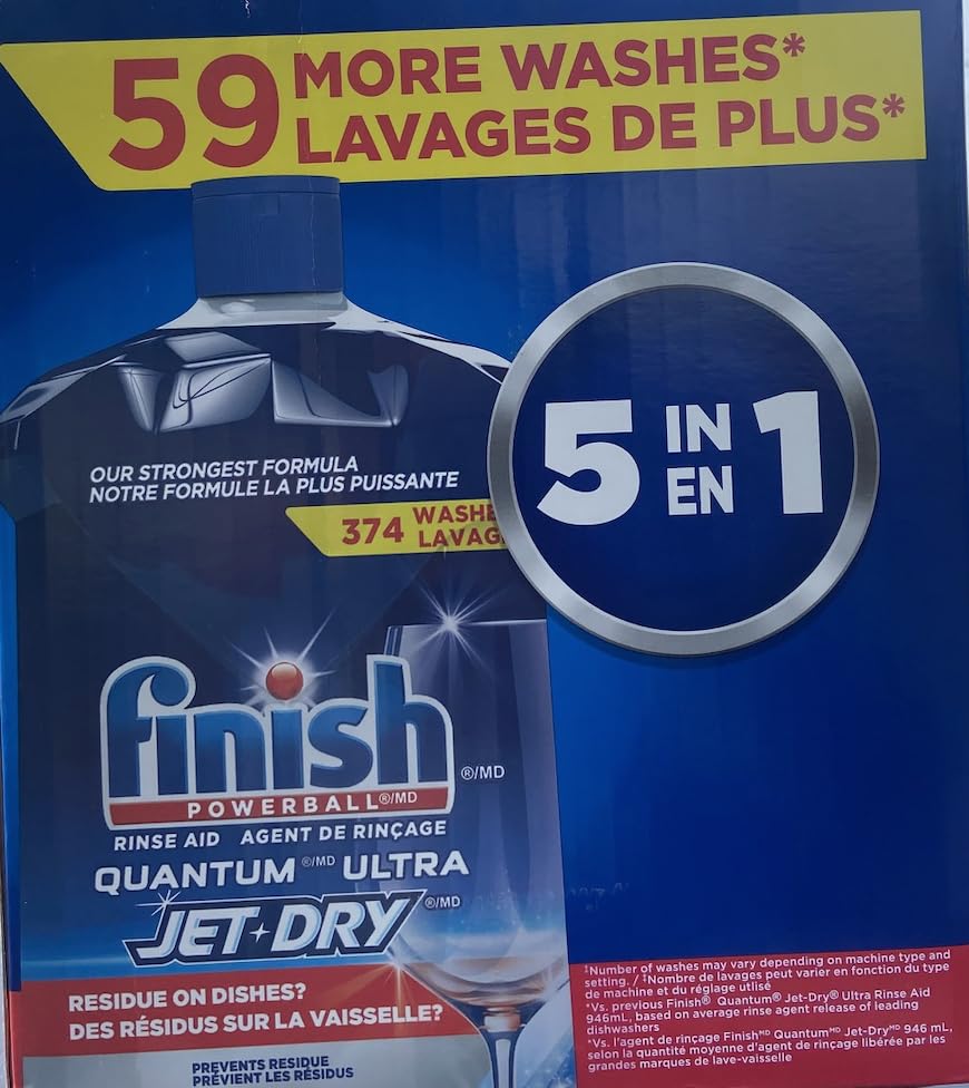 Finish Quantum Ultra Jet Dry Rinse Aid, 374 Washes, 1.12 L — additional product image 2