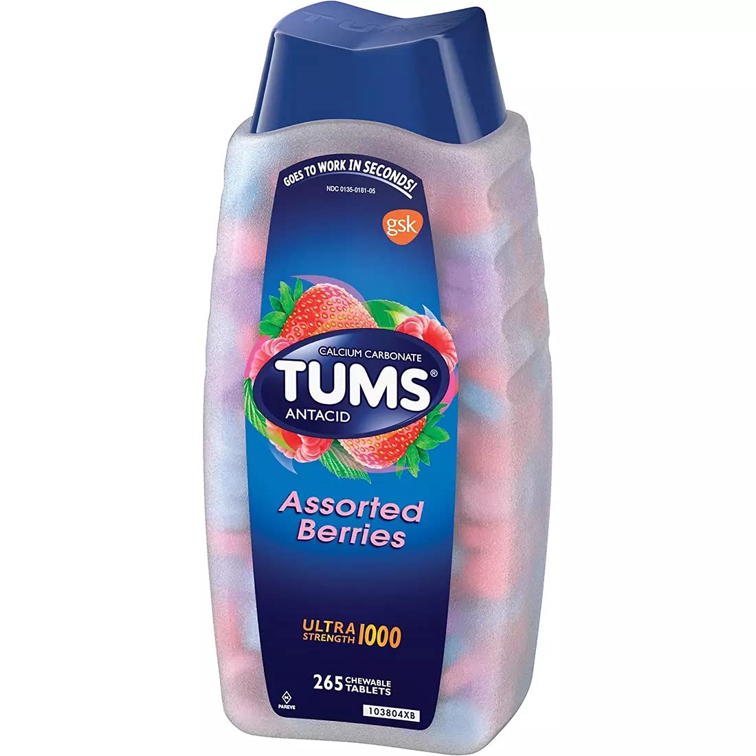 Tums Ultra Strength (Assorted Berries) 265 Chewable Tablets (Original Version) — additional product image 3
