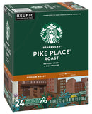 Starbucks Coffee K-Cup Pods, Pike Place Roast, Medium Roast Coffee, Notes of Cocoa & Rich Praline, Keurig Genuine K-Cup Pods