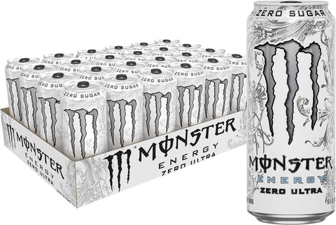 Monster Energy Zero Ultra, Sugar Free Energy Drink, 16 Ounce
