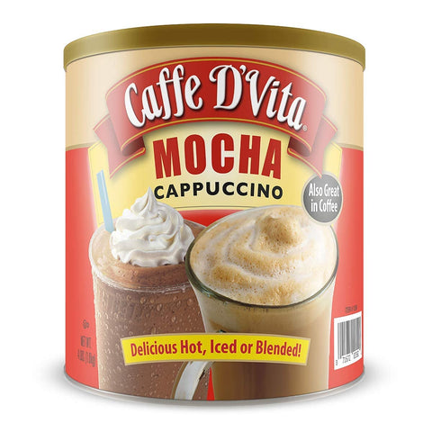 Caffe D'Vita Mocha Cappuccino Mix - Mocha Powder Mix - 4 LBS