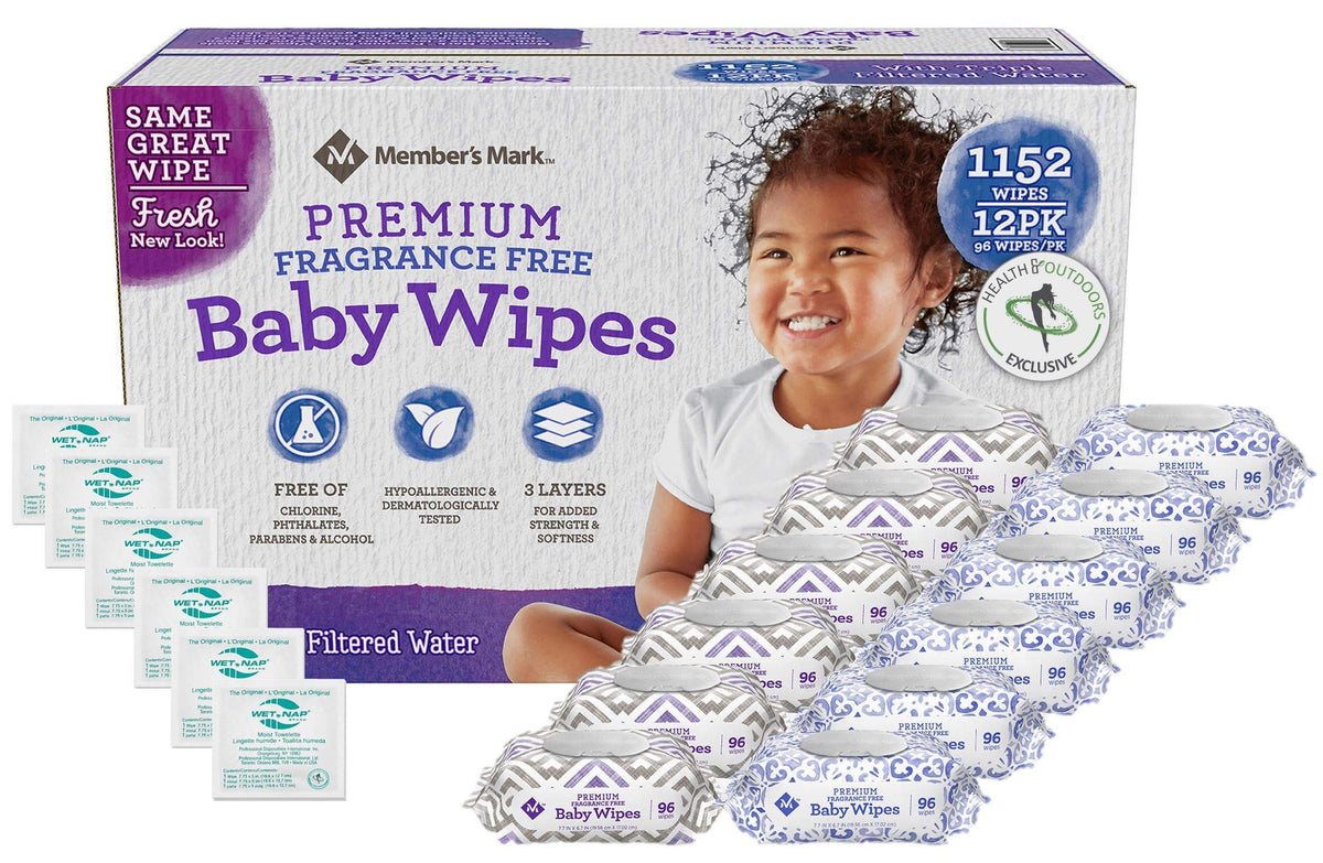 HAO M Mark Premium Fragrance Free Baby Wipes (1152 Count) W/Exclusive Moist Towelettes — additional product image 3