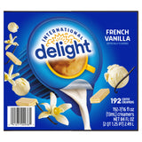 International Delight, French Vanilla, Single-Serve Coffee Creamers, 192 Count (Pack of 1), Shelf Stable Non-Dairy Flavored