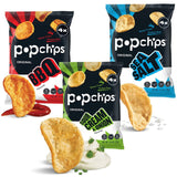 Popchips Potato Chips Variety Pack - Sour Cream & Onion, Sea Salt, & BBQ - 0.8 Bags (28-Count) By Veher — additional product