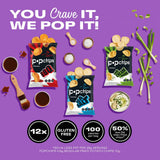 Popchips Potato Chips Variety Pack - Sour Cream & Onion, Sea Salt, & BBQ - 0.8 Bags (28-Count) By Veher — additional product