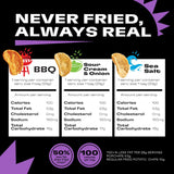Popchips Potato Chips Variety Pack - Sour Cream & Onion, Sea Salt, & BBQ - 0.8 Bags (28-Count) By Veher — additional product