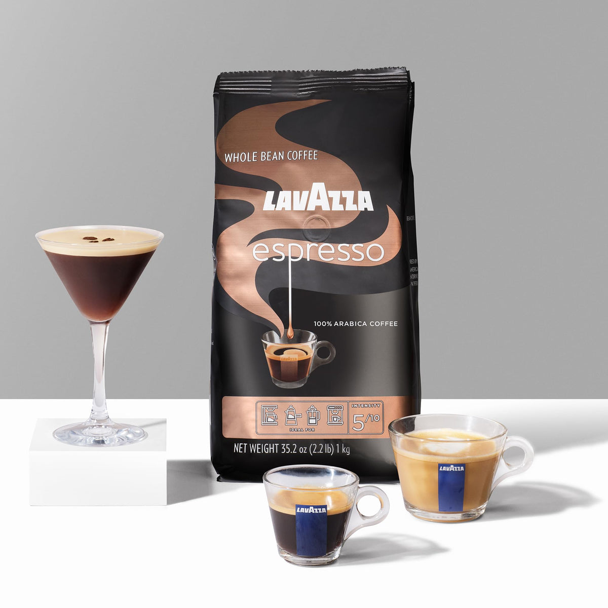 Lavazza Espresso Whole Bean Coffee, Medium Roast, 100% Arabica, 2.2 lb Bag (Pack of 2) — additional product image 6