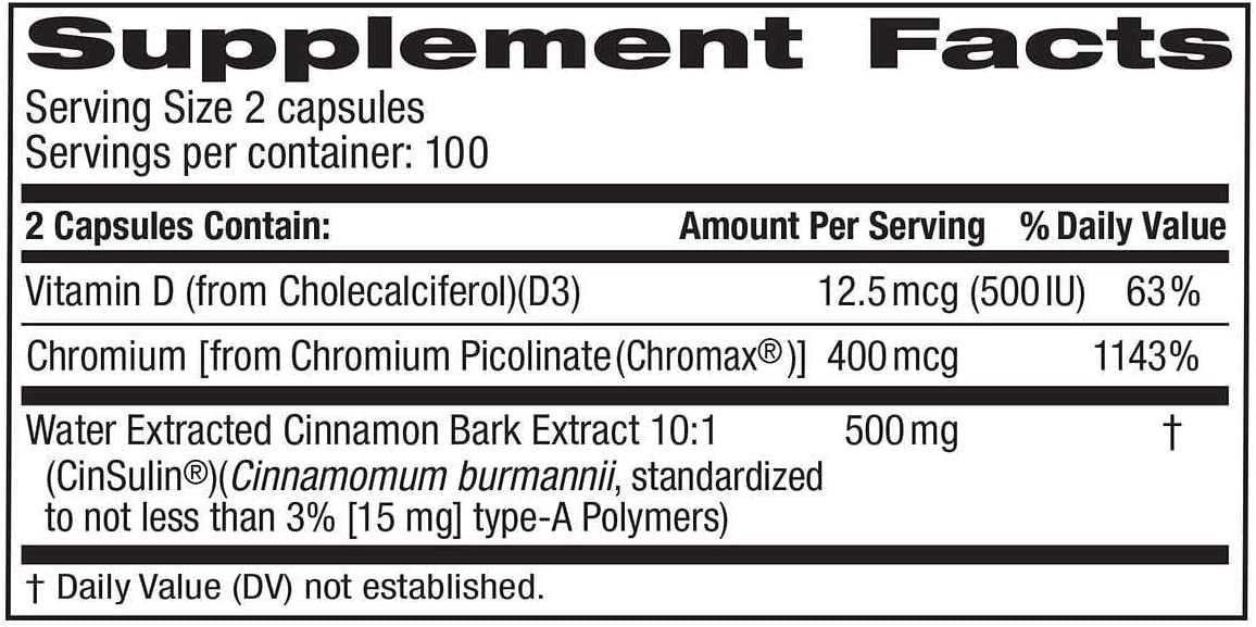 Trunature Advanced Strength Cinsulin 510 Capsules, TruNature-ir — additional product image 2