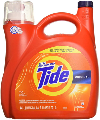 Tide Ultra Concentrated Liquid Laundry Detergent, Original, 96 Loads 150 fl oz