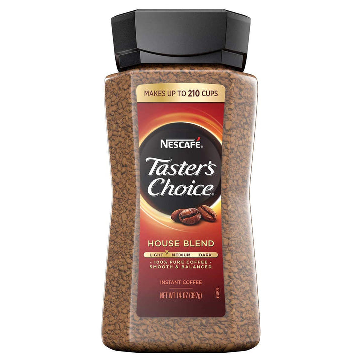 Taster's Choice Original Gourmet Instant Coffee, 14 Ounce Jar, Pack of 4