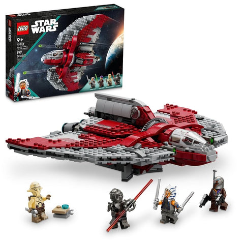 LEGO Star Wars Ahsoka Tano’s T-6 Jedi Shuttle Spaceship Toy - Star Wars Building Toys Set for Kids, Boys & Girls, Ages 9+