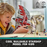 LEGO Star Wars Ahsoka Tano’s T-6 Jedi Shuttle Spaceship Toy - Star Wars Building Toys Set for Kids, Boys & Girls, Ages 9+