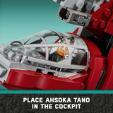 LEGO Star Wars Ahsoka Tano’s T-6 Jedi Shuttle Spaceship Toy - Star Wars Building Toys Set for Kids, Boys & Girls, Ages 9+