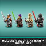 LEGO Star Wars Ahsoka Tano’s T-6 Jedi Shuttle Spaceship Toy - Star Wars Building Toys Set for Kids, Boys & Girls, Ages 9+