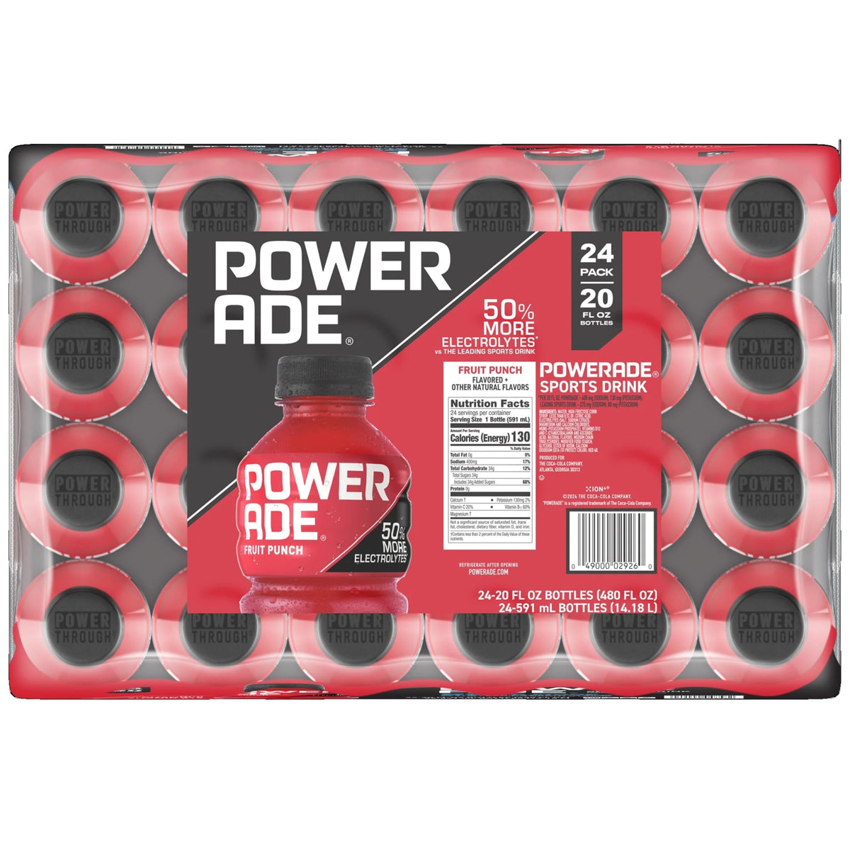 POWERADE Sports Drink Fruit Punch, 20 Ounce (Pack of 24) — additional product image 4