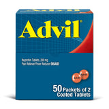 Advil Tablet Packets, Ibuprofen 200mg, Pain Relief, 100 Count
