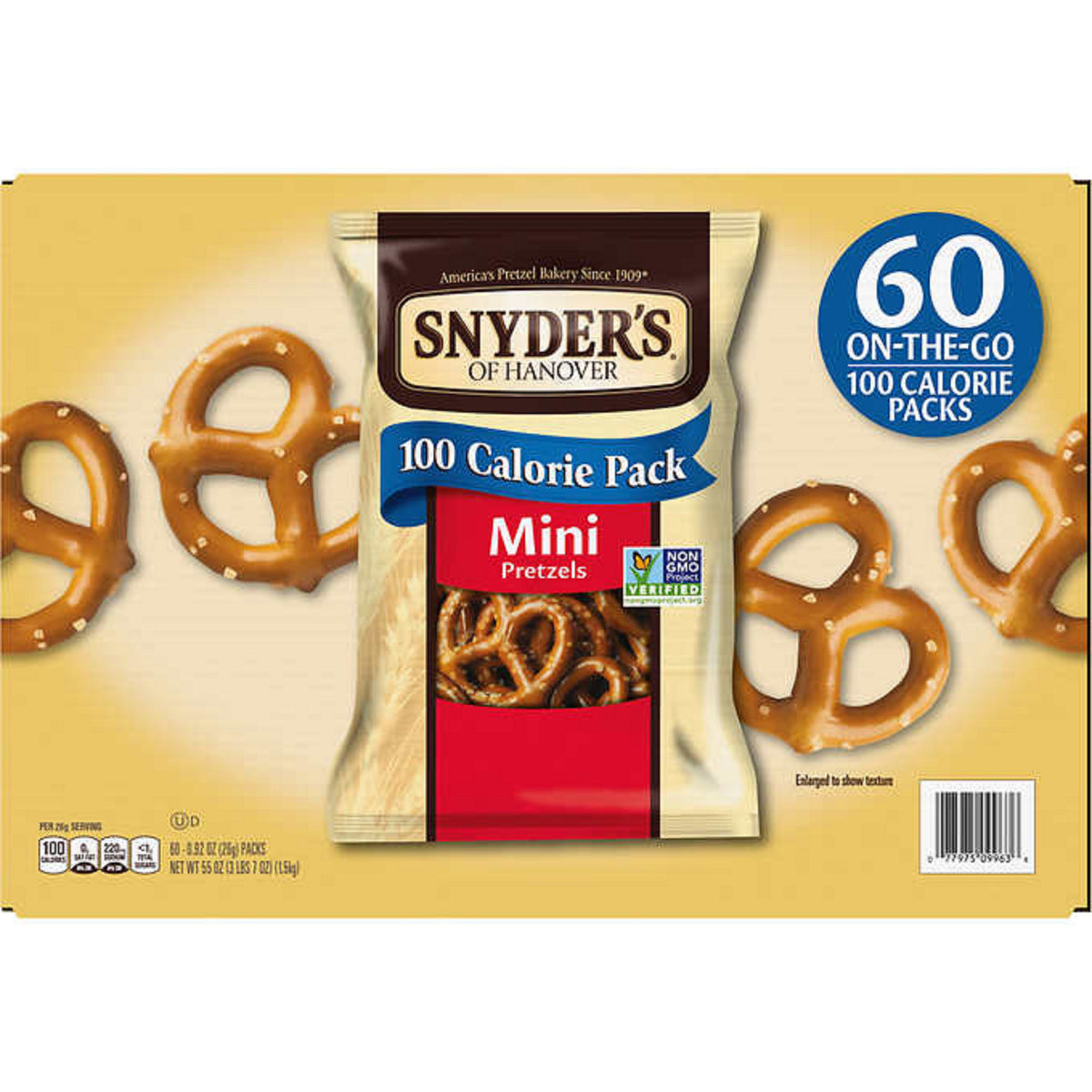 Snyder's Mini Pretzels 60 ct Bags