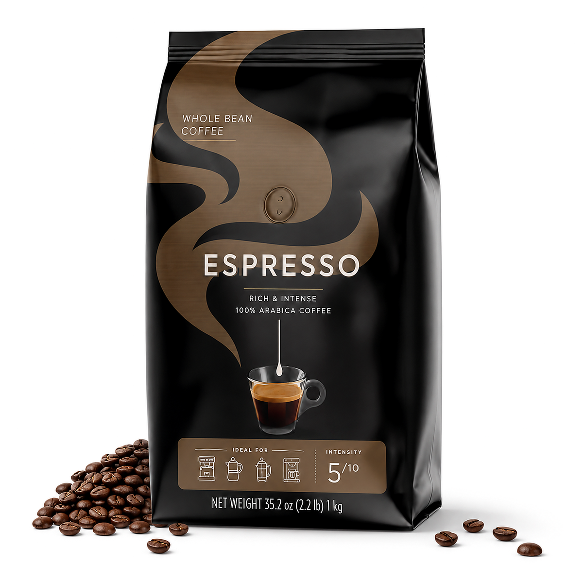 Lavazza Espresso Italiano Whole Bean Coffee, Medium Roast, 2.2 lbs