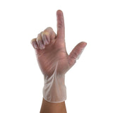 SafeTouch Vinyl Exam Gloves, Box of 100, Small