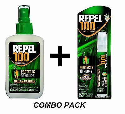 Repel 100 Insect Mosquito Repellent COMBO PACK Sprays 98% DEET 94108 94098