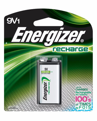 1/pack 9V Energizer Rechargeable NiMH Battery EXP 2021 9V1 Recharge