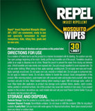 Repel 94100 Sportsmen 30-Percent Deet Mosquito Repellent Wipes 20ct