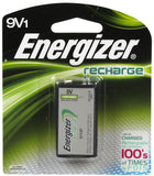 1/pack 9V Energizer Rechargeable NiMH Battery EXP 2021 9V1 Recharge