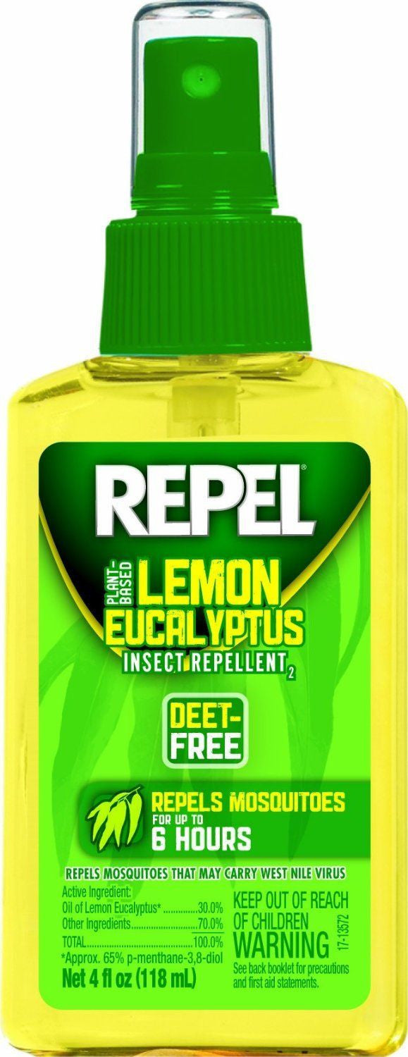 REPEL Lemon Eucalyptus Natural Insect Mosquito Repellent 4oz (2 PACK)