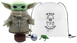 Disney Star Wars Mandalorian The Child Baby Yoda 11 Inch Plush Figure With Wearable Pendant, Accessories and Exclusive Pack-A-Hatch!