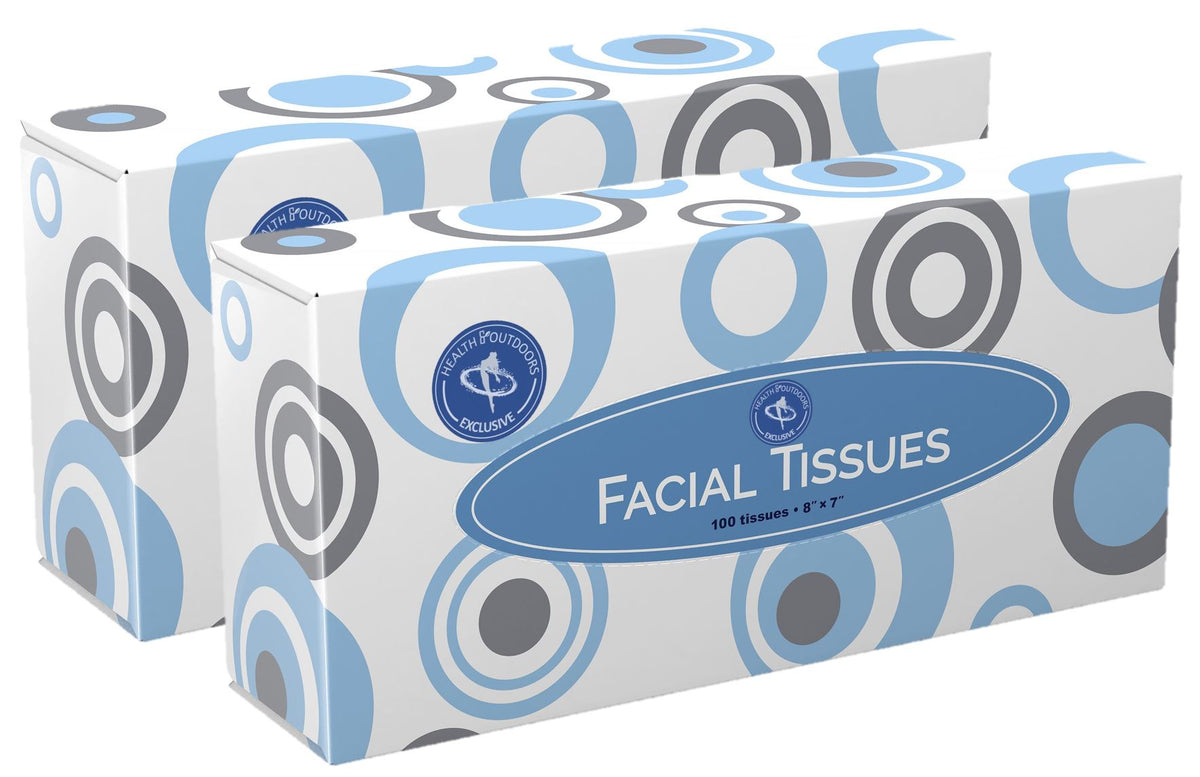 Facial Tissues 100 Count Box