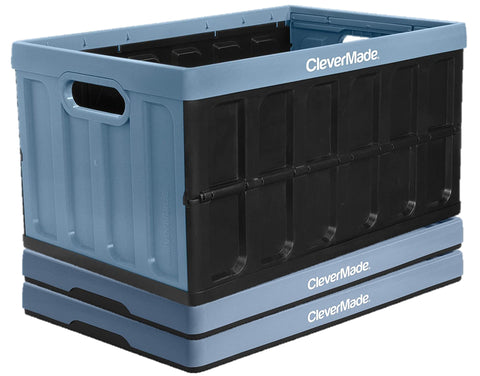 Clevermade 62L Collapsible Bin 3 Pack