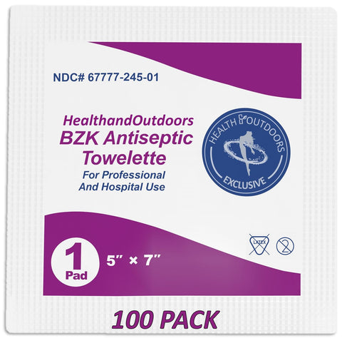 BZK Antiseptic Moist Towelettes (100 Count)