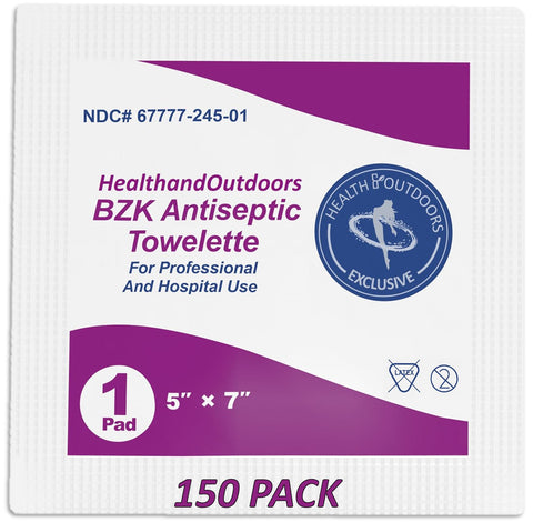 BZK Antiseptic Towelettes (150 Count)