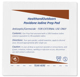 Povidone-Iodine Prep Pads (120 Count) Individually Wrapped Germicidal Wipes