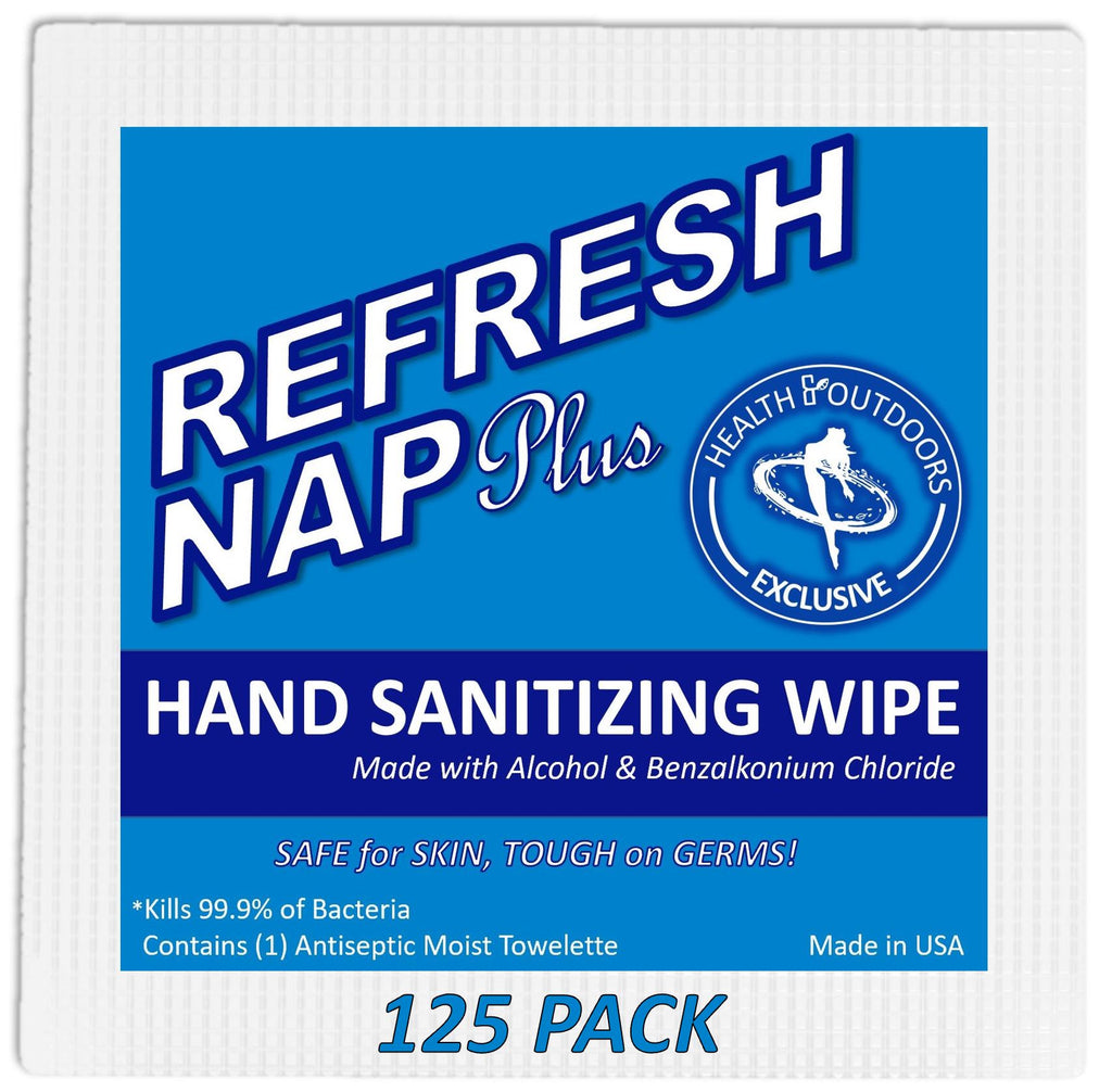 Refresh Nap Moist Towelettes Alcohol and BZK based Wipes ...
