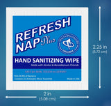 Refresh Nap Moist Towelettes Alcohol and BZK based Wipes