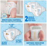 Member's Mark Premium Baby Diapers with HealthandOutdoors Moist Towelettes (Size 6 - 150 Count)