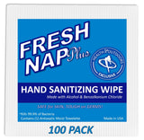 Fresh Nap BZK W/ Alcohol Antiseptic Wipes (100 Count)