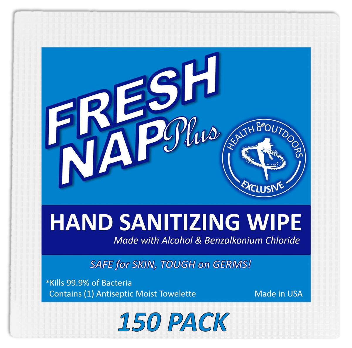 Fresh Nap BZK w/ Alcohol Antiseptic Wipes (150 Count)