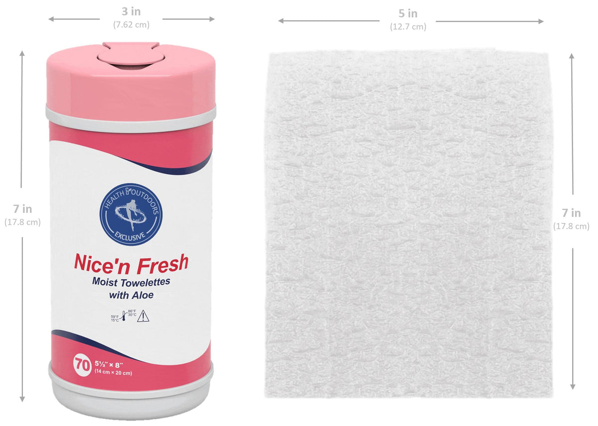 Nice 'N Fresh Moist Towelettes With Aloe (70 Count Canister)