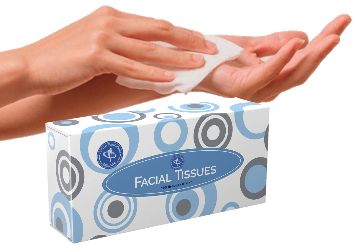 Facial Tissues 100 Count Box