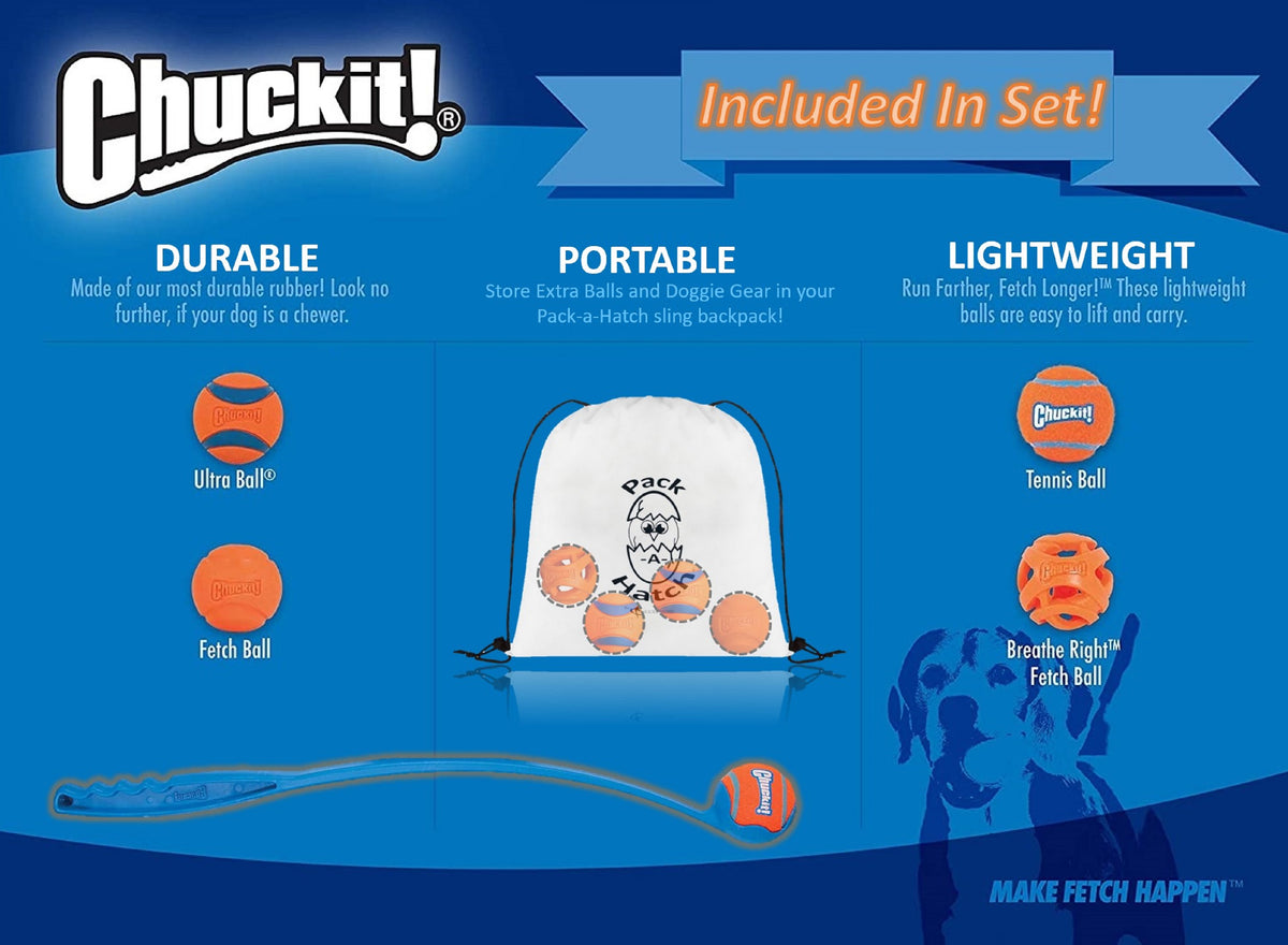 ChuckIt! Ball Launcher W/ Bonus Pack-A-Hatch