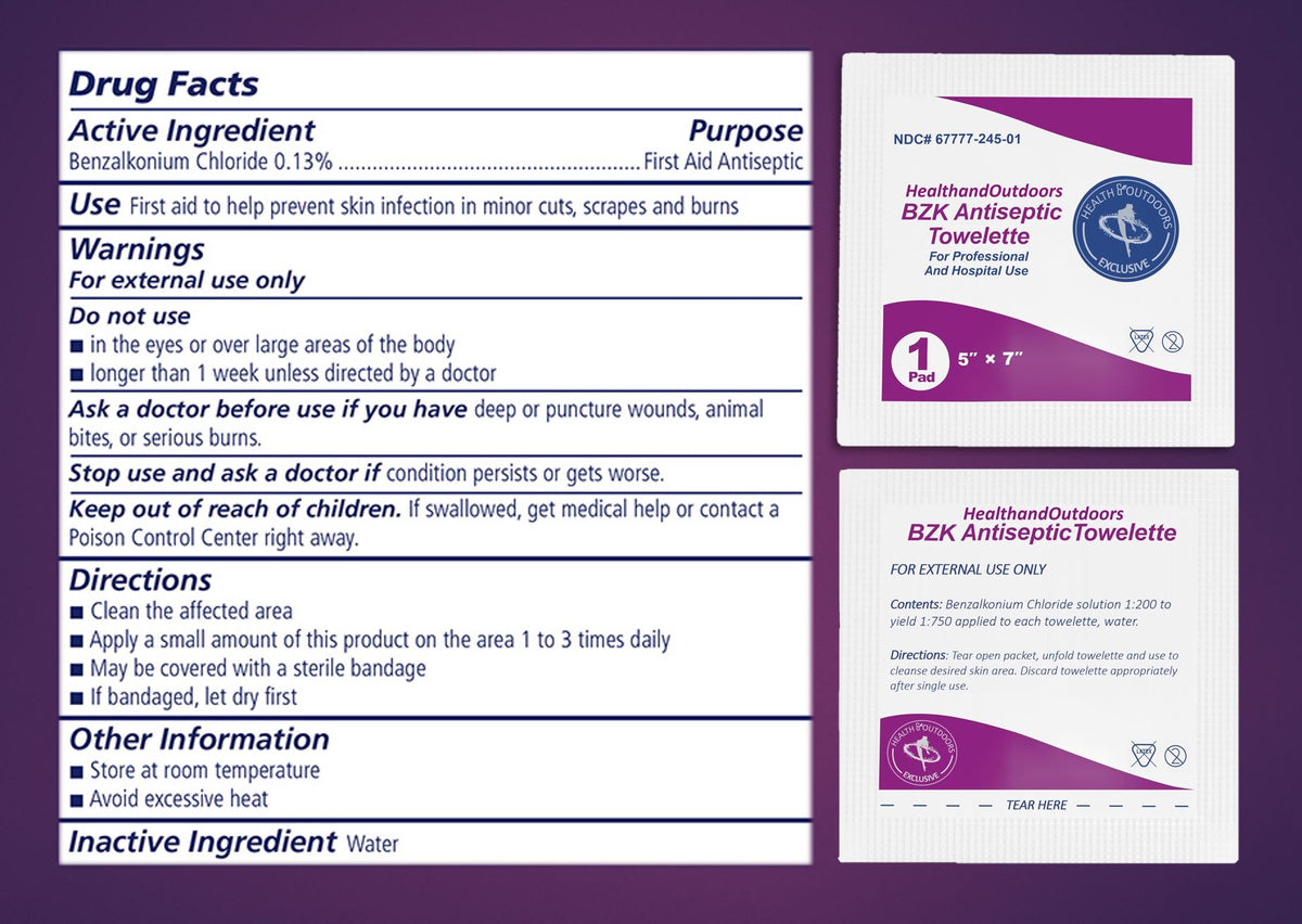 BZk Antiseptic Towelettes (125 Count)