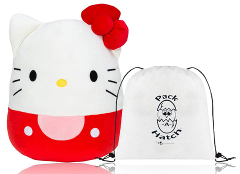 Hello Kitty Squishmallow 20 Inch Plush Pillow W/ Pack-A-Hatch