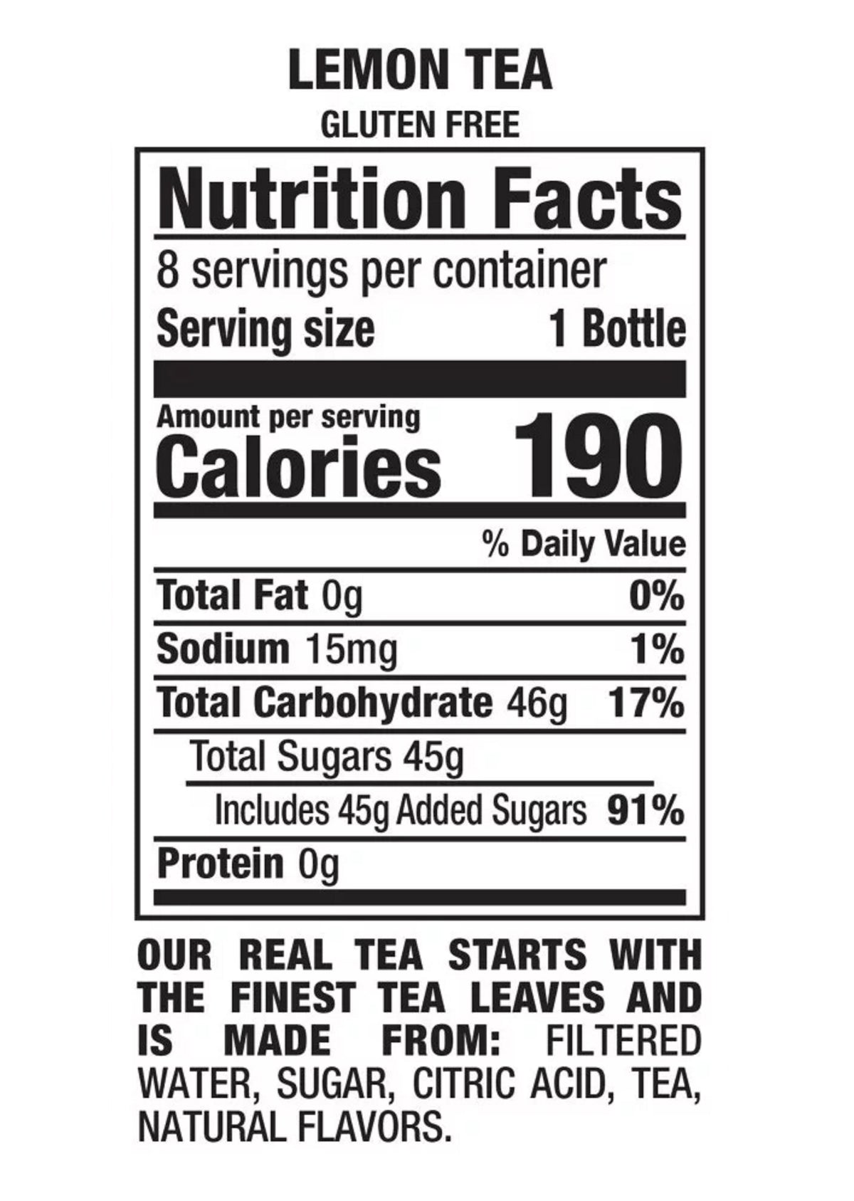 Snapple Lemon 24 Pack 20 fl oz