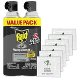 Raid Wasp and Hornet Killer 14oz 2 Pack W/ Bonus Wipes